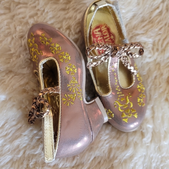 Disney Elena of Avalor Girl Costume Shoes Gold Metallic Heels For Dress Up  NWOT - shinesquarebuilders.com